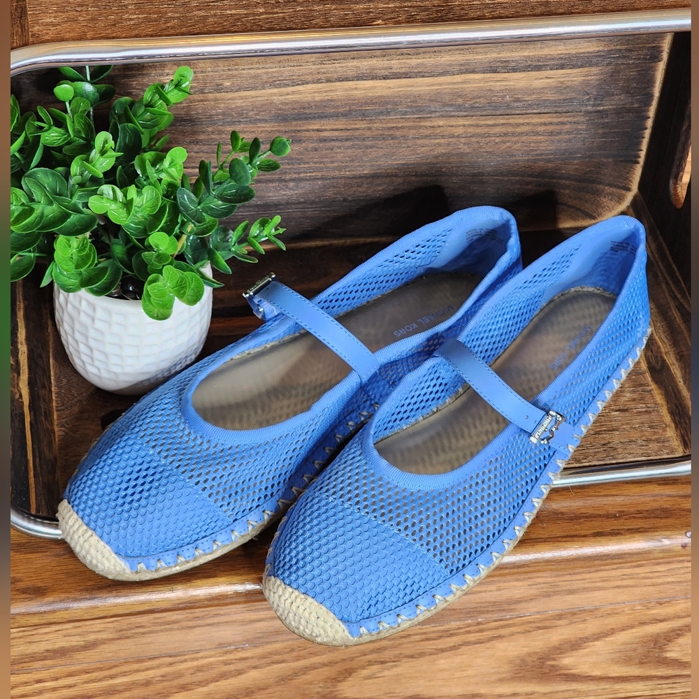 MICHAEL Michael Kors Women's Lynn Blue Mesh Ballet Espadrille Size 10 - Picture 8 of 11
